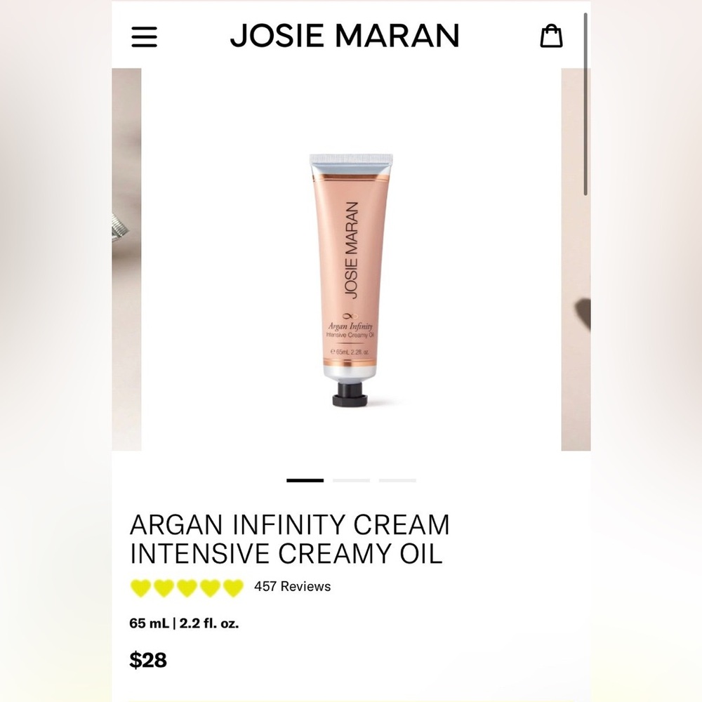 Josie Maran Argan infinity intensive creamy oil
